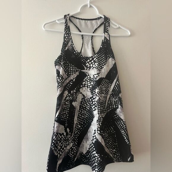 Lululemon Black and White Patterned Tank Top - Picture 1 of 4